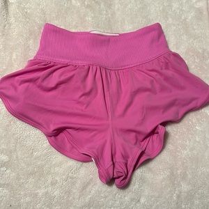 Free People Movement Game Time Pink Shorts